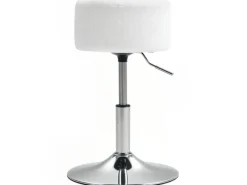 Best HOMCOM Barhocker Gepolstert mit Metallgestell für Küche Wohnzimmer Weiß