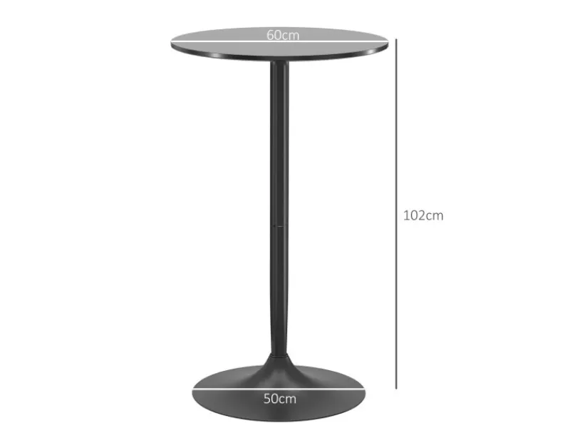 New HOMCOM Bartisch Runder Tresentisch