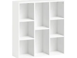 New HOMCOM Bücherregal Standregal mit 8 Ebenen Aufbewahrungsregal