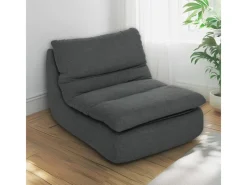 HOMCOM Bodenstuhl mit Einteiligem für Zuhause Büro 103L x 82B x 75H cm