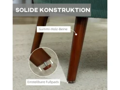 HOMCOM Einzelsessel Polyester Schaumstoff 69L x 69,5B x 78H cm