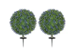 Online HOMCOM 2er-Set Lavendel Künstliche Pflanzen mit UV Schutz