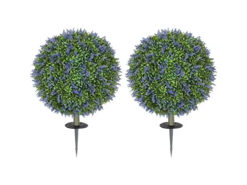 Online HOMCOM 2er-Set Lavendel Künstliche Pflanzen mit UV Schutz