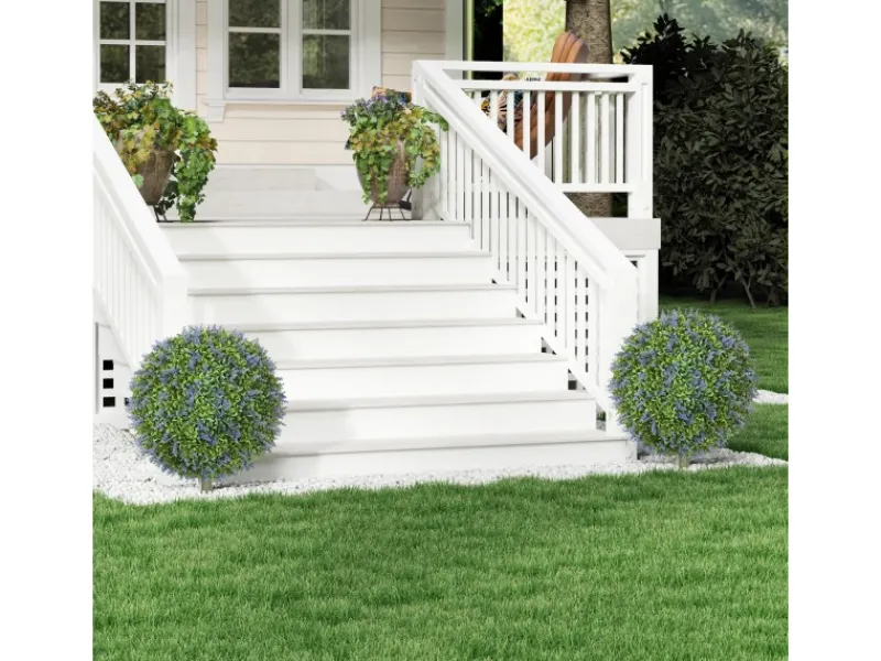 Online HOMCOM 2er-Set Lavendel Künstliche Pflanzen mit UV Schutz