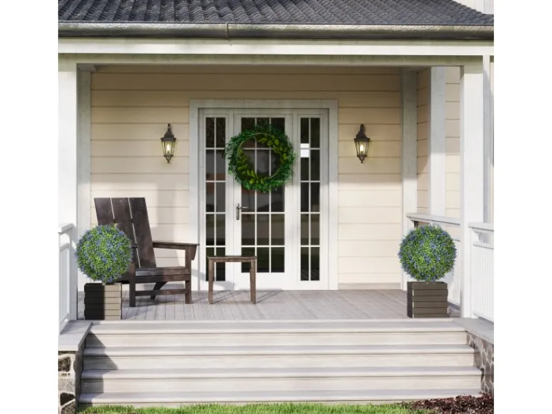 Online HOMCOM 2er-Set Lavendel Künstliche Pflanzen mit UV Schutz