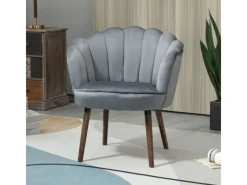 HOMCOM Esszimmerstuhl mit Weichem Sitzkissen 66 x 66 x 78,5 cm