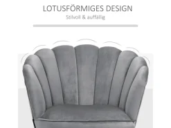 HOMCOM Esszimmerstuhl mit Weichem Sitzkissen 66 x 66 x 78,5 cm