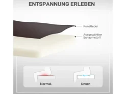 Online HOMCOM Fernsehsessel mit Aufstehhilfe Kunstleder Schaumstoff Kaffee-Braun