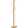 Outlet HOMCOM Garderobenständer aus Bambus mit 8 Haken 49,5 x 49,5 x 178 cm Natur