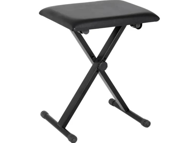Hot HOMCOM Klavierhocker Höhenverstellbar Zusammenklappbar Schwarz 39 x 29 x 37-47cm