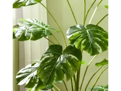 New HOMCOM Künstliche Pflanze Kunststoff Metall Ø20 x 180H cm