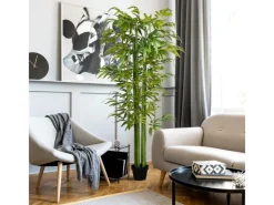 HOMCOM Künstliche Pflanze 180 cm mit Übertopf