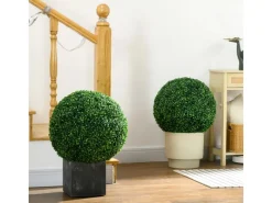 Discount HOMCOM Künstliche UV-beständig Pflanze PE Ø50 x 50H cm