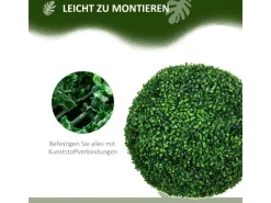 Discount HOMCOM Künstliche UV-beständig Pflanze PE Ø50 x 50H cm