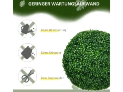Discount HOMCOM Künstliche UV-beständig Pflanze PE Ø50 x 50H cm
