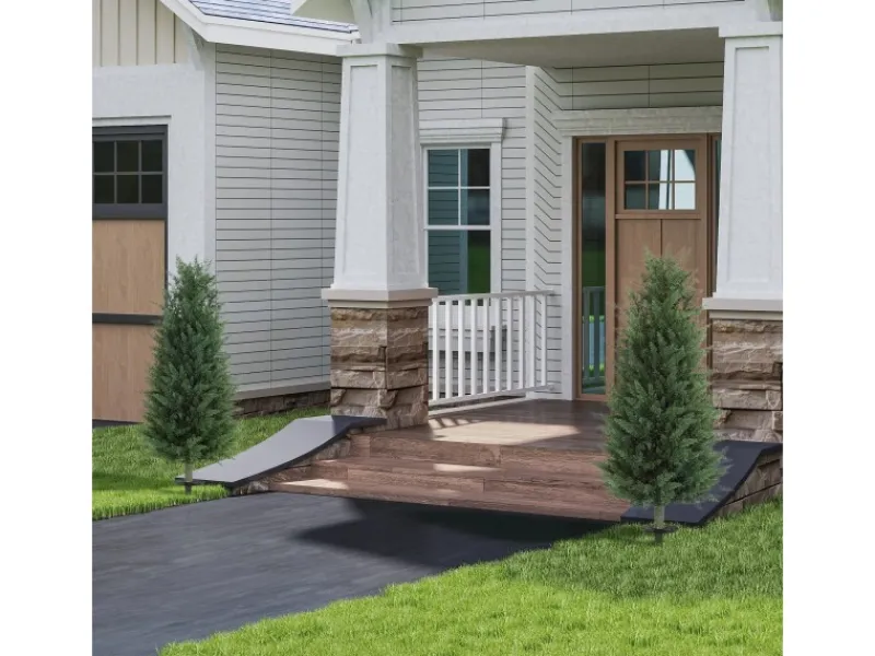 New HOMCOM Künstliche Zypresse 2er-Set