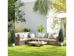 New HOMCOM Künstliche Zypresse 2er-Set