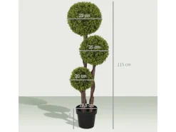 Sale HOMCOM Kunstpflanze Kunststoff Zement 19,5L x 19,5B x 115H cm