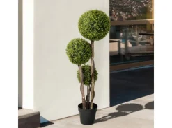 Sale HOMCOM Kunstpflanze Kunststoff Zement 19,5L x 19,5B x 115H cm