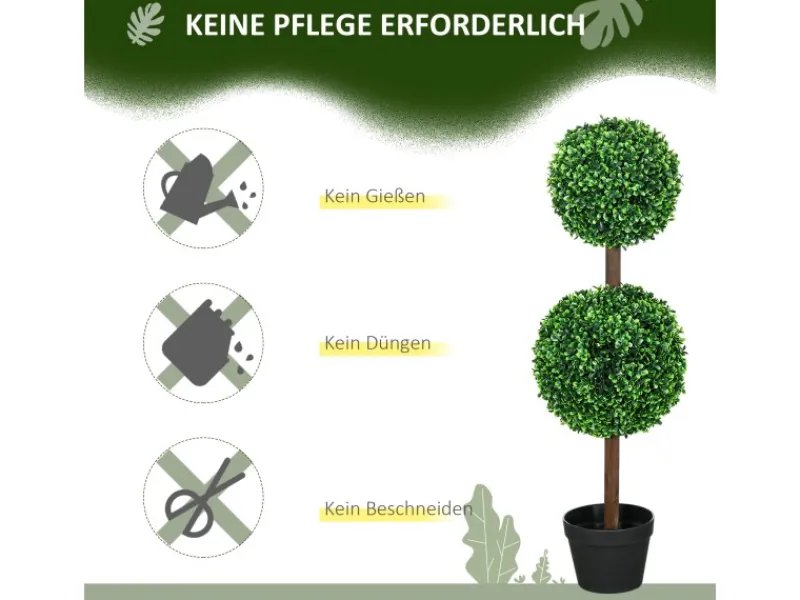 Sale HOMCOM Kunstpflanze Kunststoff Zement 18L x 18B x 90H cm