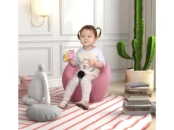 HOMCOM Loungesessel Drehbarer Plüschsessel