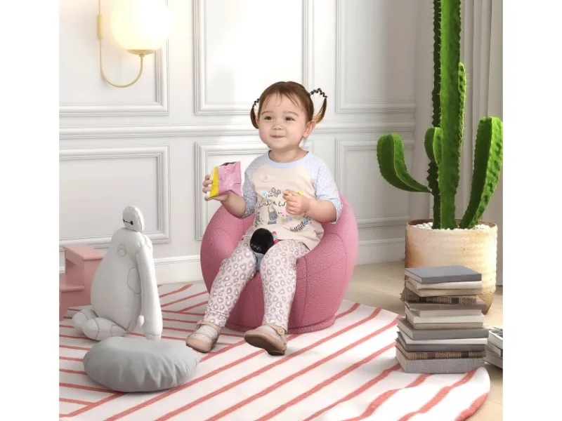 HOMCOM Loungesessel Drehbarer Plüschsessel