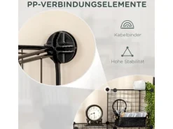 Online HOMCOM Regalsystem aus Stahldraht DIY 9 Fächer Schwarz 35 x 35 x 35 cm Je Würfel