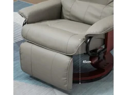 HOMCOM Relaxsessel Kunstleder Schaumstoff L78 x B87 x H100 cm