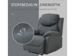 Clearance HOMCOM Relaxsessel Liege 150° mit Schlaffunktion 93 x 88 x 102 cm