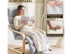 HOMCOM Relaxsessel Loungesessel Gepolstert Sessel mit Armlehne Lesesessel