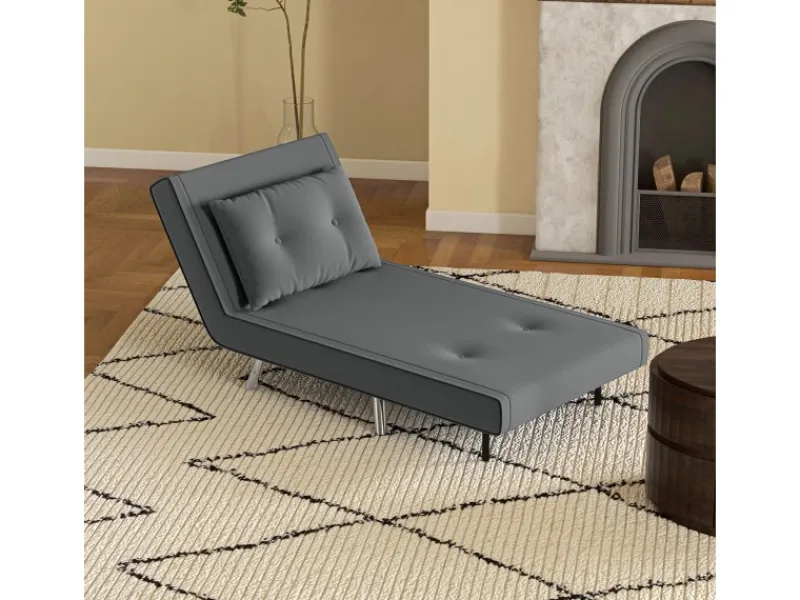 Outlet HOMCOM Schlafsessel mit Bettfunktion Kissen 77 x 88 x 83 cm