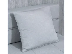 Clearance HOMCOM Schlafsessel Polybaumwolle Schaumstoff Hellgrau 70L x 70B x 61H cm