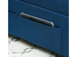 Outlet HOMCOM Schlafsessel Polyester Schaumstoff 65,5L x 104B x 81H cm Blau