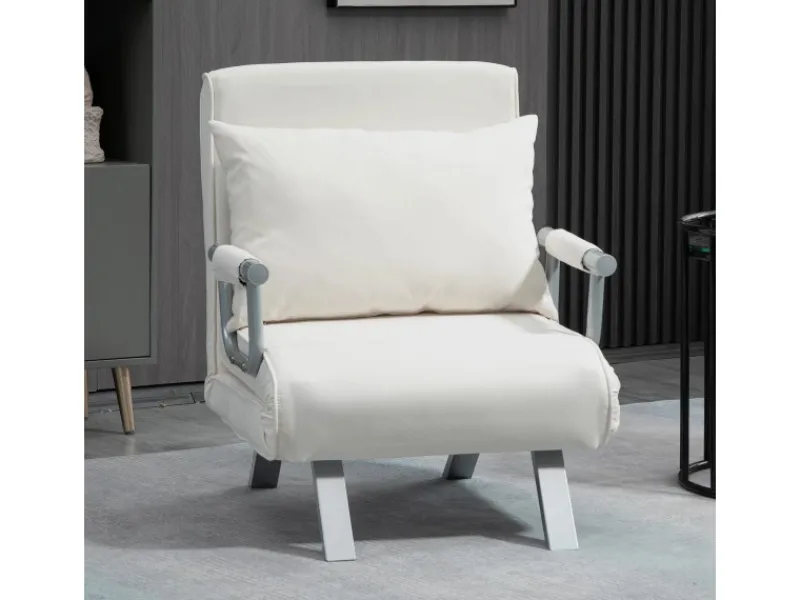 Outlet HOMCOM Schlafsofa mit Armlehne 3-in-1 Multifunktion 65 x 69 x 80 cm