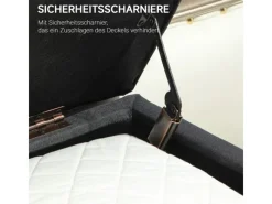 Online HOMCOM Sitzbank mit Stauraum Polsterbank 110 x 39 x 45 cm Dunkelgrau