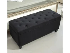 HOMCOM Sitzbank Polsterbank mit Stauraum Truhenbank 100 x 40 x 44 cm