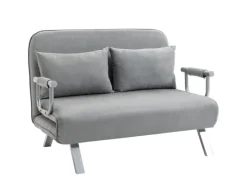 HOMCOM 2-Sitzer Schlafsofa mit Armlehne 111 x 80 x 78cm