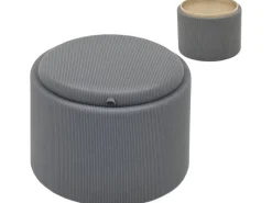 HOMCOM Sitzhocker mit Stauraum Hocker Polyester 56 x 56 x 42 cm