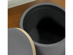 HOMCOM Sitzhocker mit Stauraum Hocker Polyester 56 x 56 x 42 cm