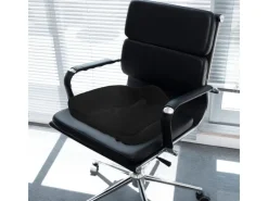 HOMCOM Sitzkissen Orthopädisches Polyester Schwarz 44L x 39B x 13H cm