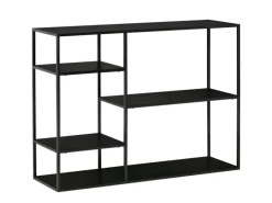 HOMCOM Standregal mit 5 Offenen Fächern Metall 120 x 35 x 87,5 cm