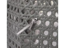 Discount Home Deluxe Hängesessel Twin aus Polyrattan mit Regenabdeckung Grau