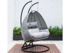 Home Deluxe Hängesessel Twin Polyrattan