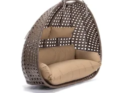 Home Deluxe Hängesessel-Korb Twin ohne Gestell inkl. Sitzkissen Braun