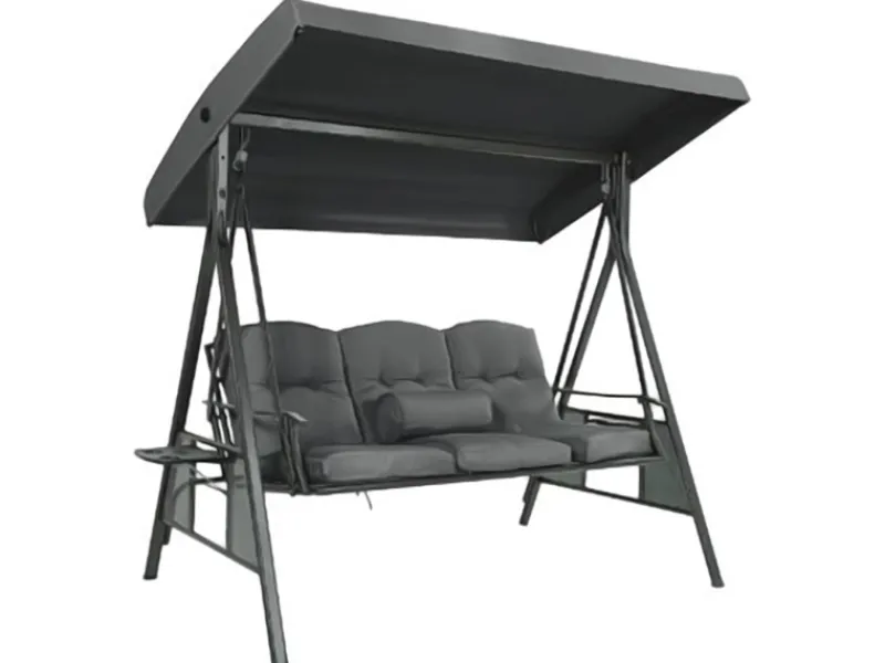 Best Home Deluxe Hollywoodschaukel Descanso Grau