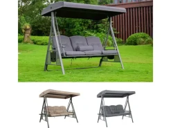 Best Home Deluxe Hollywoodschaukel Descanso Grau