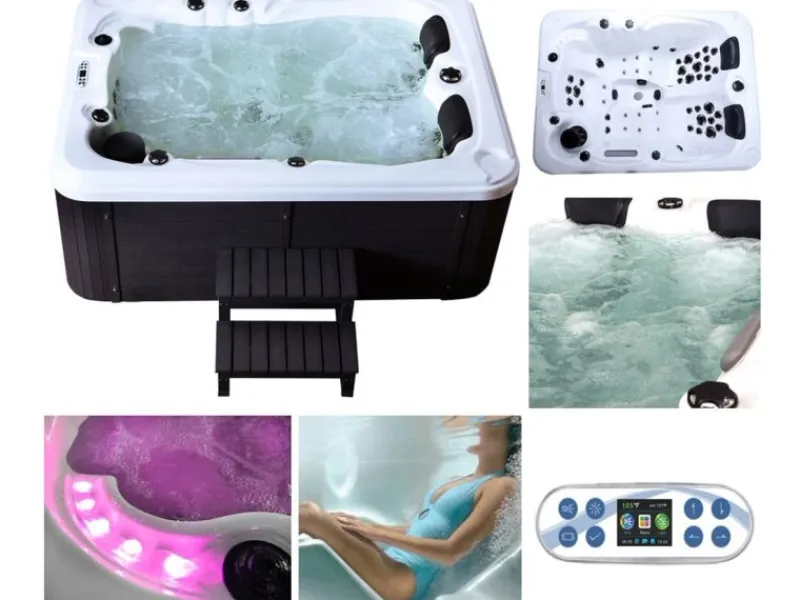 Online Home Deluxe Outdoor Whirlpool Beach Plus für 2 Personen 210 x 155 x 83 cm