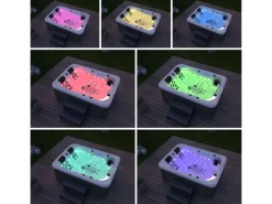 Home Deluxe Outdoor Whirlpool Beach Pure 210 x 155 x 83 cm Dunkelgrau-Weiß