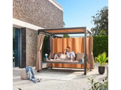 Home Deluxe Pavillon Provence 236 cm x 180 cm x 210 cm mit Gartenliege