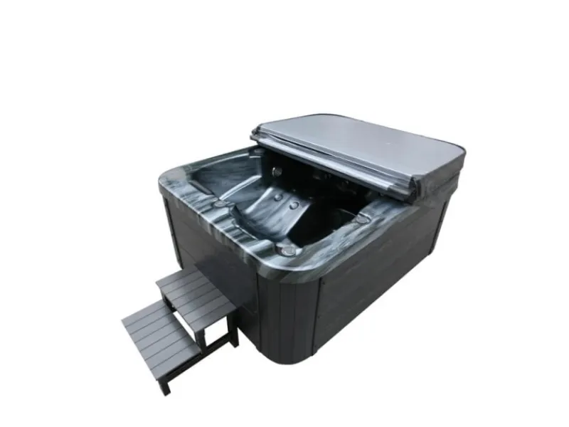 Online Home Deluxe Whirlpool Black Marble für 3 Personen 210 x 160 x 85 cm